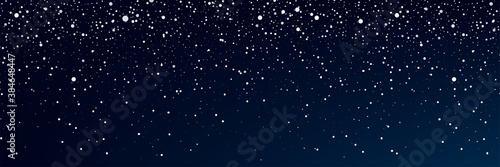 Snow. Realistic snow overlay background. Snowfall, snowflakes in different shapes and forms. Snowfall isolated on background. vector