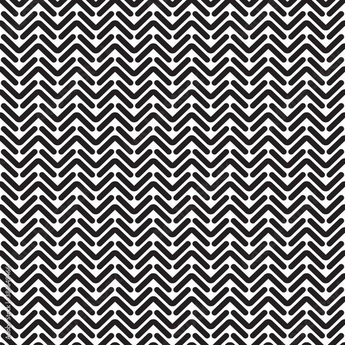 Seamless abstract geometric rounded herringbone chevron background. 