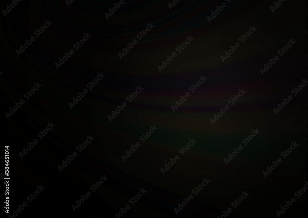 Fototapeta premium Dark Black vector abstract blurred template.