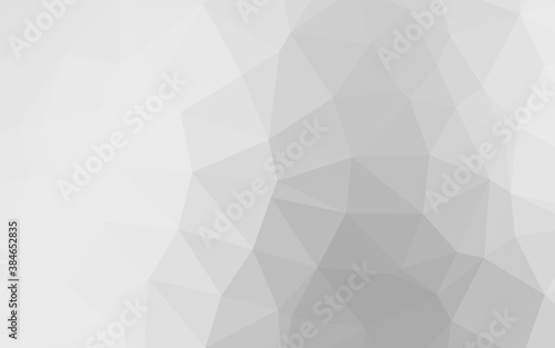 Light Silver, Gray vector polygon abstract layout. © Dmitry