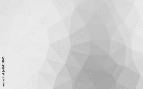 Light Silver, Gray vector polygon abstract layout.