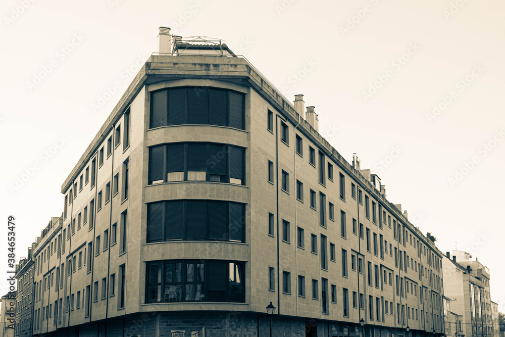 Obraz premium Tower Block in a small city