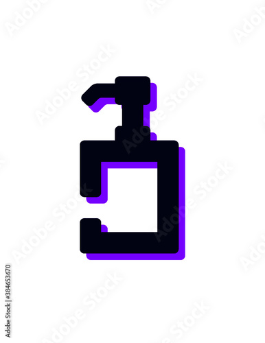 icono vectorial gel antibacterial