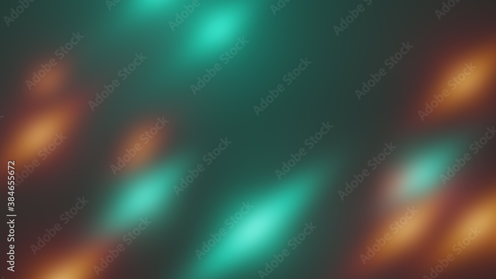 Obraz premium Abstract flying blurres bright particles in space, computer generated abstract background, 3D rendering