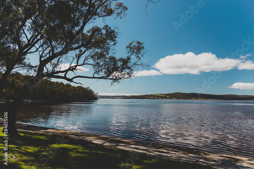 pristine beach landscape in Kettering in Tasmania, Australia near Peppermint Bay photo