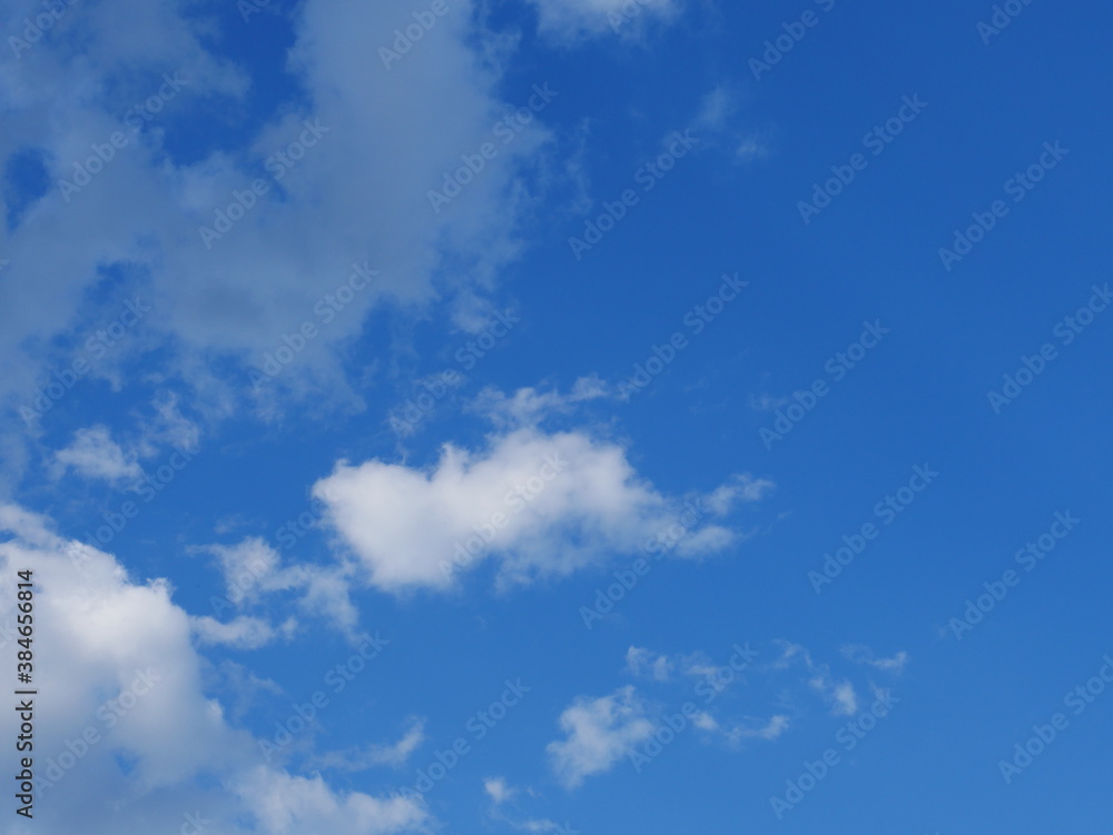 blue sky with white clouds in summer blue sky with white clouds in summer
