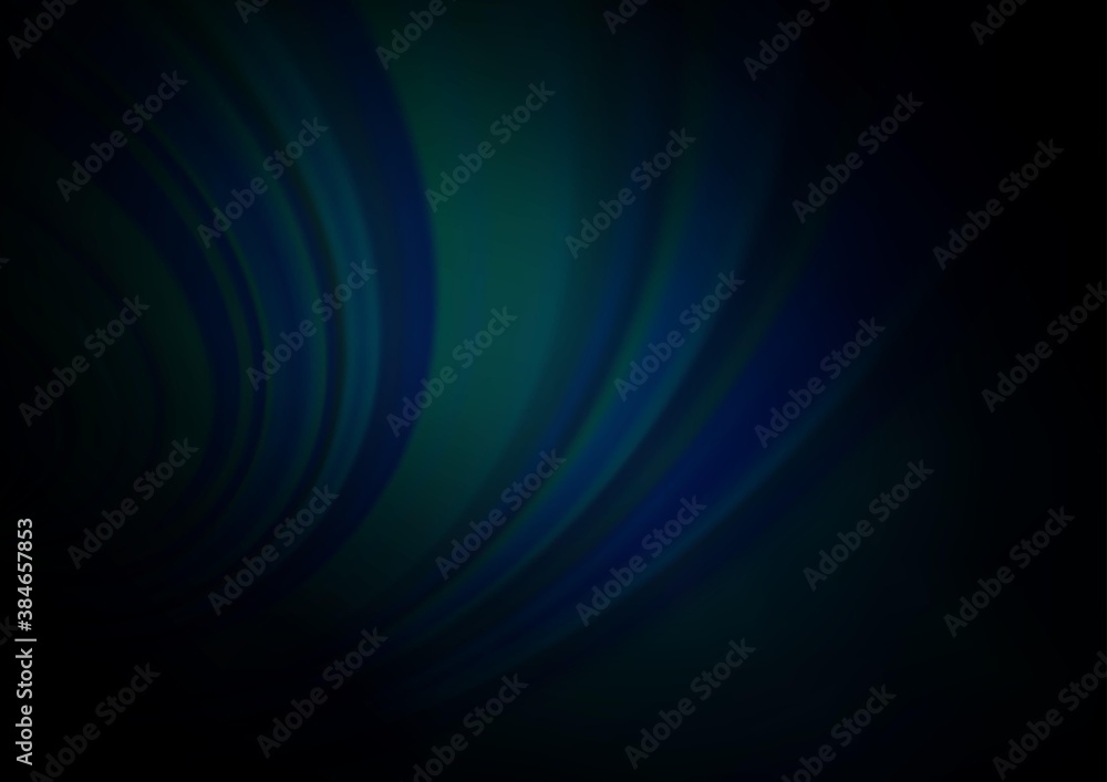 Fototapeta premium Dark BLUE vector blurred shine abstract template.