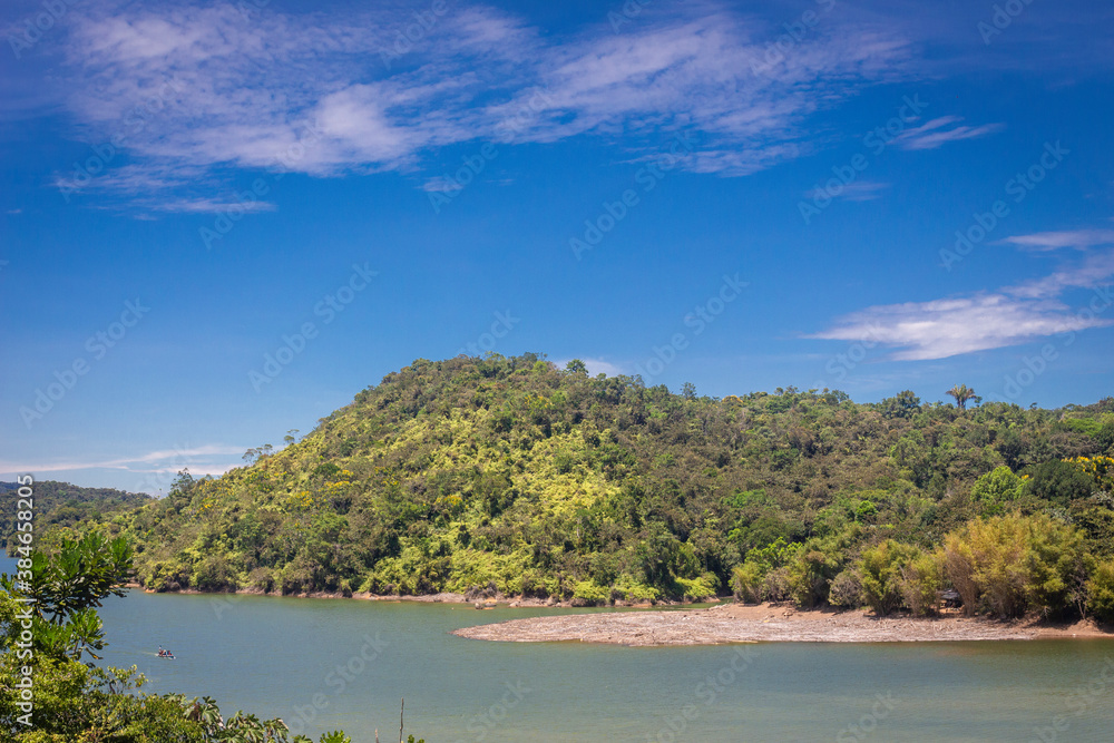 Fototapeta premium Landscape of the Guatape dam in Antioquia - Colombia