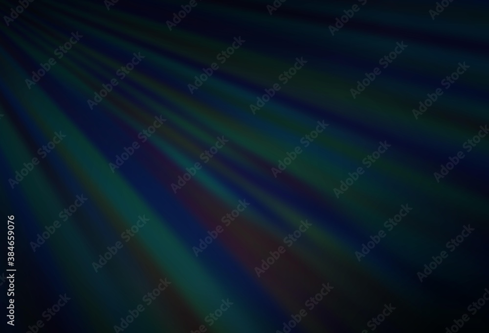 Dark BLUE vector backdrop with long lines. Dark BLUE vector backdrop with long lines.