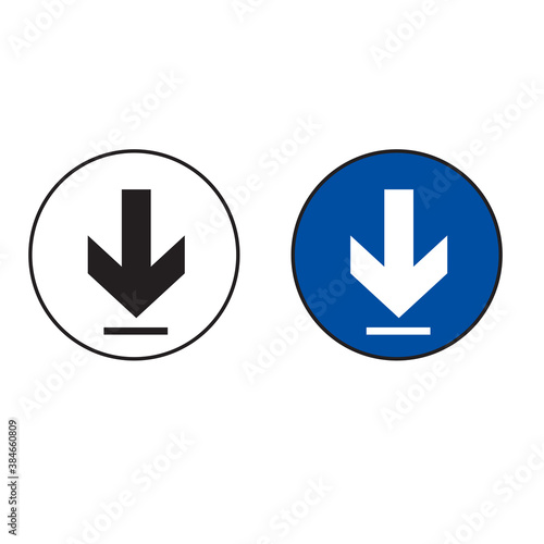 icon download circle vector Free Download icon download circle vector - GFXLoad