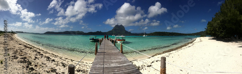 People Walking on Pier, Bora Bora © Cobalt