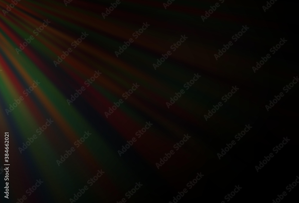Dark Black vector background with straight lines.
