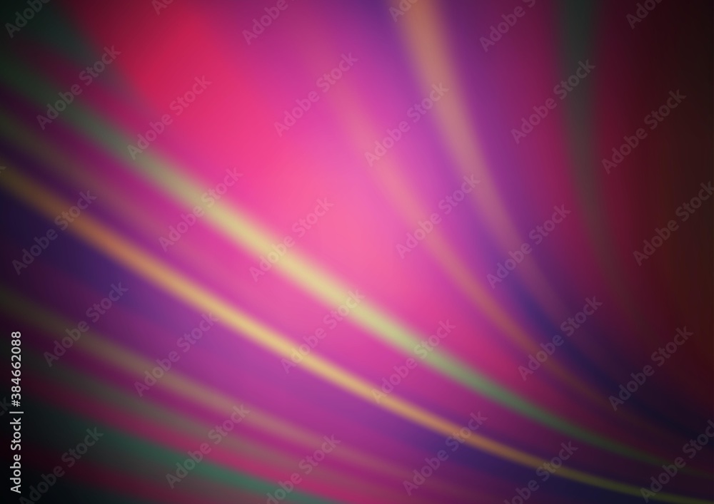 Dark Pink vector blurred bright pattern.