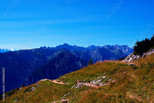 Fototapeta Naklejka Na Ścianę i Meble -  landscape in the mountains, view from Rofan Mountains in Tyrol, Austria
