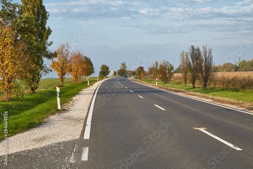 Asphalt road in the countryside