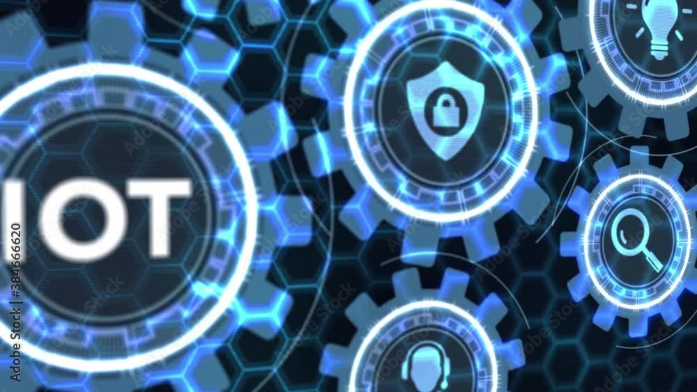 Internet of things - IOT concept. Businessman offer IOT products and solutions. Internet of things - IOT concept. Businessman offer IOT products and solutions.