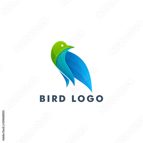 Bird logo design, Animal icon symbol vector illustration