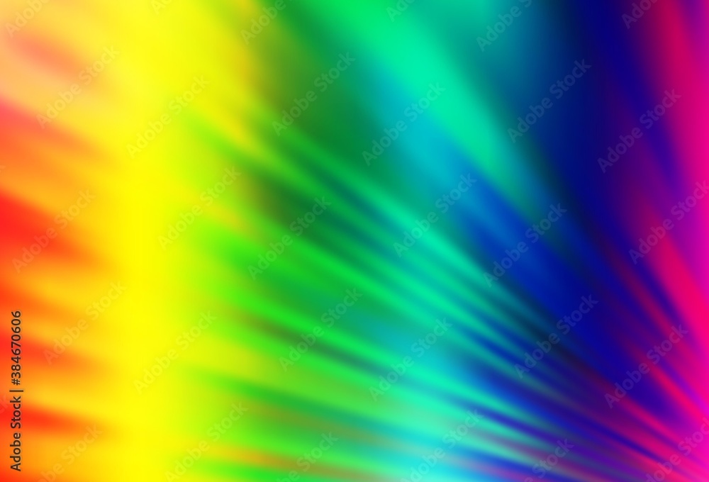 Fototapeta premium Light Multicolor, Rainbow vector template with repeated sticks.