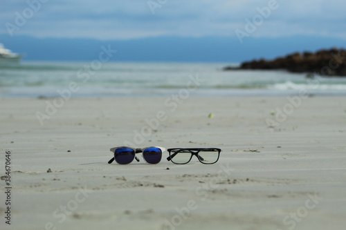 it´s glass, on the beach in the punta mita, Nayarit Mexico