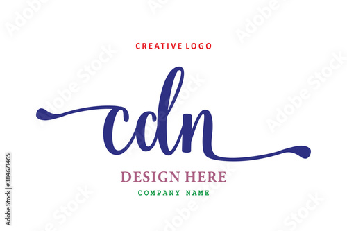 pharmacy logo composition of the letter CDN is simple, easy to understand, simple and authoritativePrint