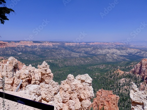 Parnoramic scenic view from the Rainbow Point at Bryce Canyon National Park in Utah. photo