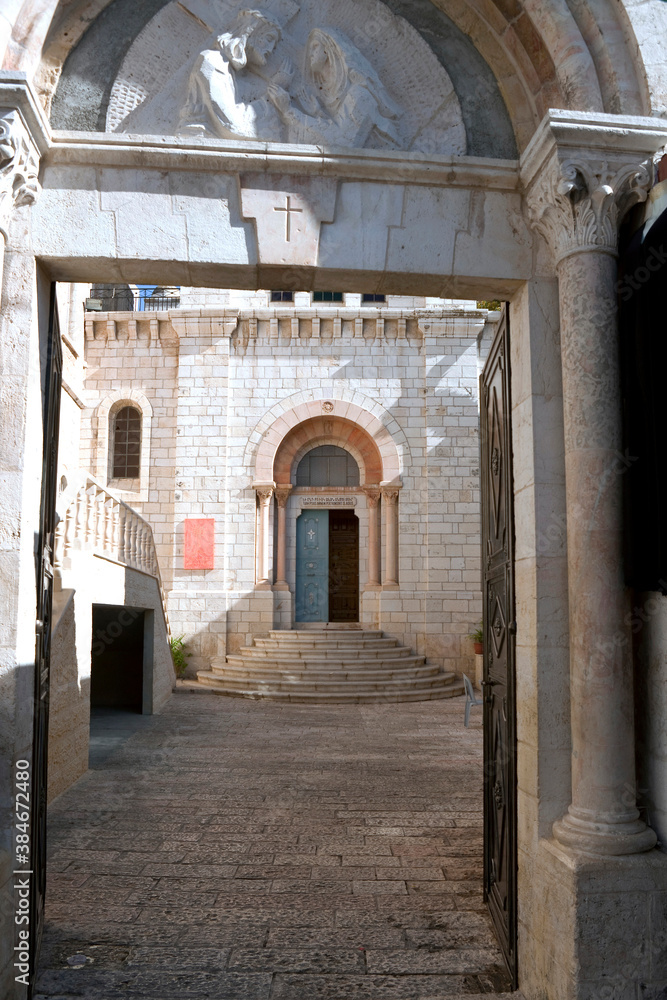 The 4th station of the cross in the Jerusalem, Israel