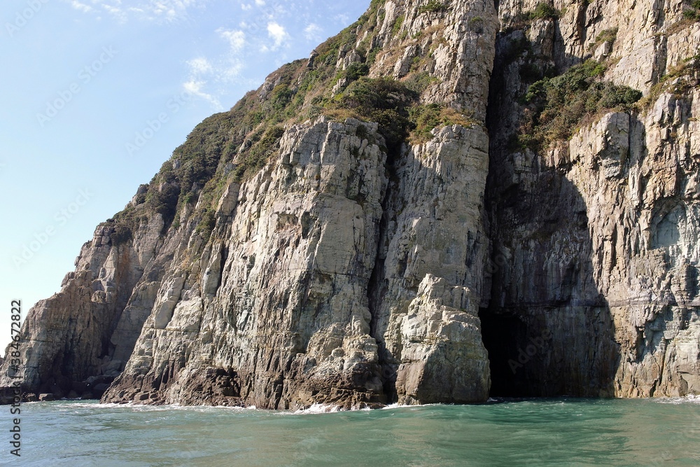 Rocky shore in Oedo Island, South Korea Rocky shore in Oedo Island, South Korea