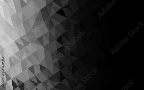 Light Silver, Gray vector abstract mosaic backdrop.