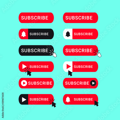 Subscribe icon modern design template.