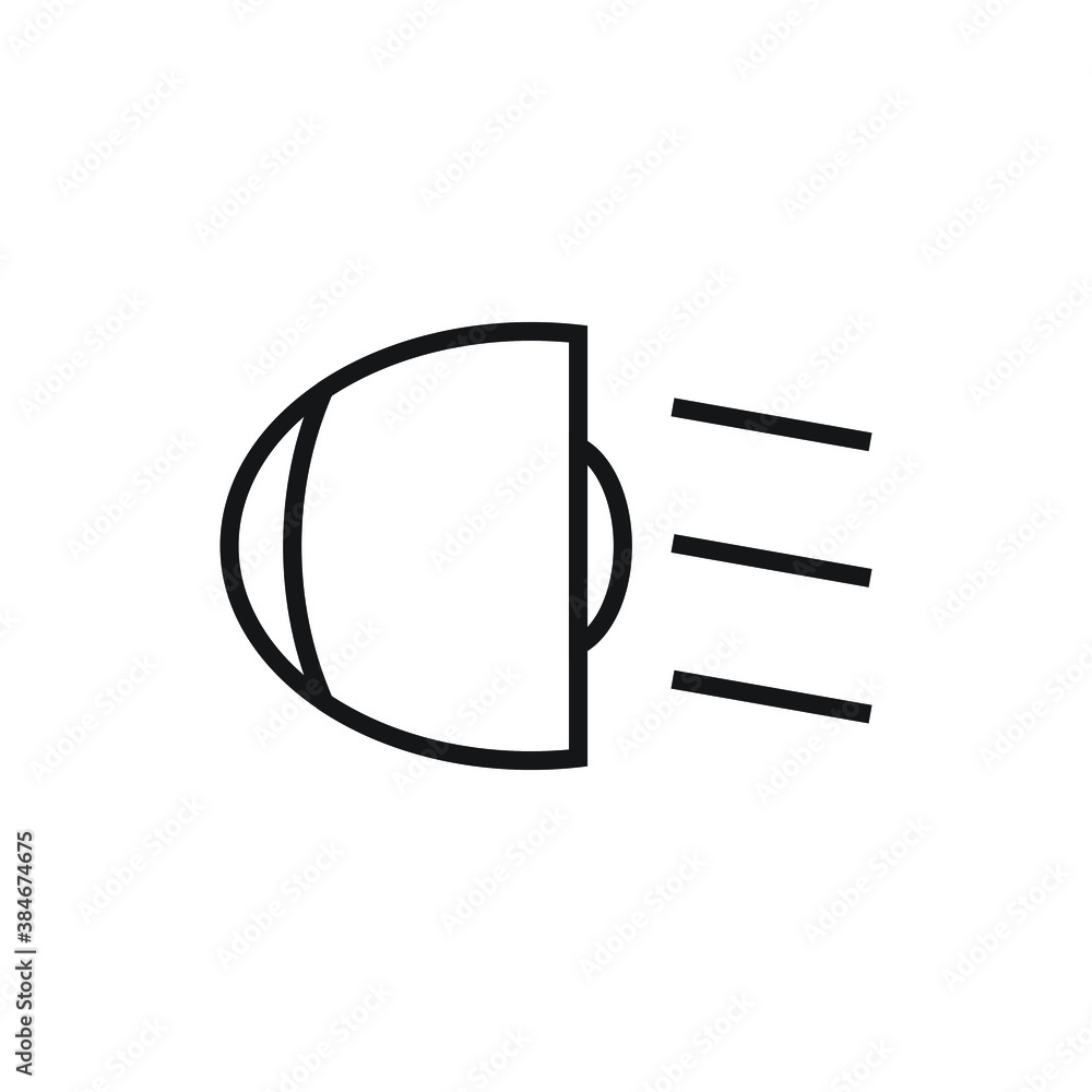Car light icon design. vector illustration Car light icon design. vector illustration