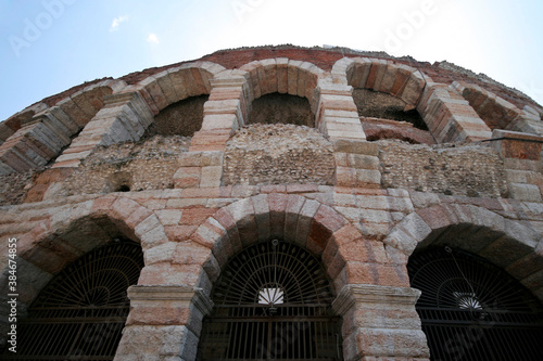 Arena di Verona at the Piazza Bra square in the historic centre of Verona, Italy