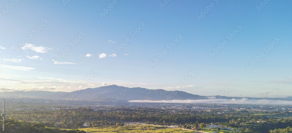 Aerial View of San Jose and the Juan Santamaria Airport