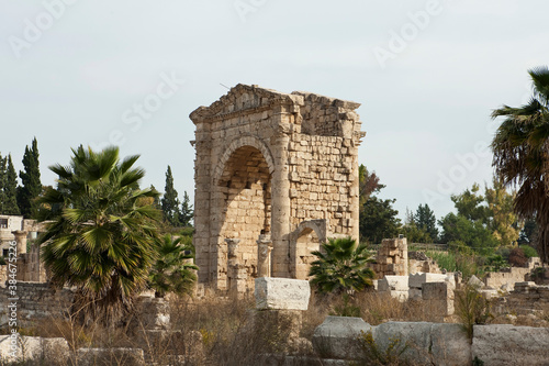 The Triumphal Arch at Al Bass archaeological site, Tyre, Lebanon