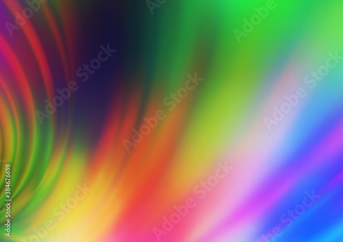 Light Multicolor  Rainbow vector blurred shine abstract pattern.