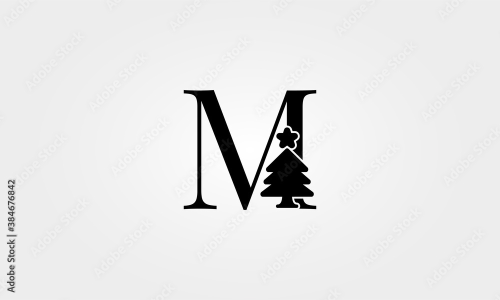 christmas tree letter m christmas tree letter m
