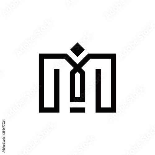 m i mi im initial logo design vector symbol graphic idea creative