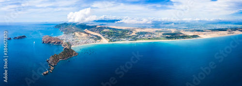 Beautiful landscape in Eo Gio, Quy Nhon, Vietnam from above.