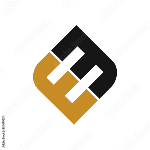 initial letter em or me logo vector design