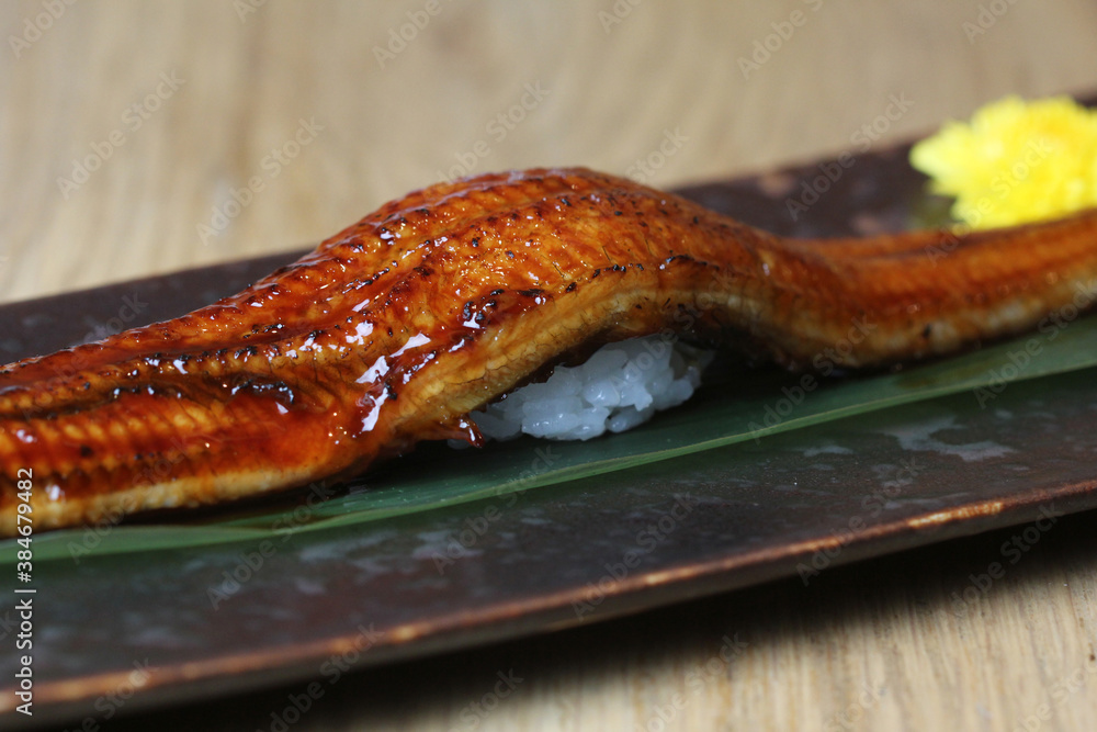 grilled eel or grilled unagi with sauce (Kabayaki) - .Japanese food. grilled eel or grilled unagi with sauce (Kabayaki) - .Japanese food.