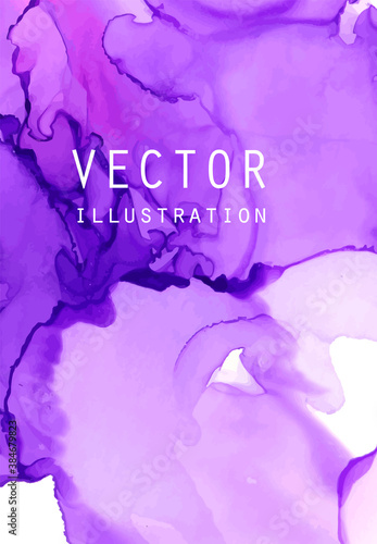 Alcohol ink vector texture. Fluid ink abstract background.