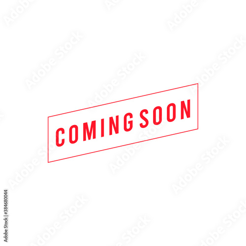 Coming soon vector template.