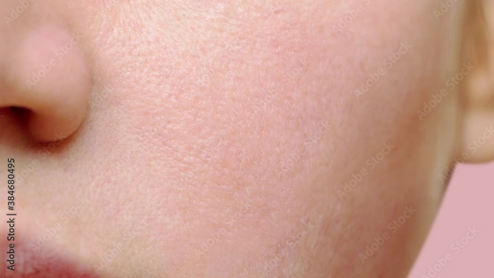 Drop a drop of cream or serum onto the face to bring moisture and radiance to the skin 3d Drop a drop of cream or serum onto the face to bring moisture and radiance to the skin 3d