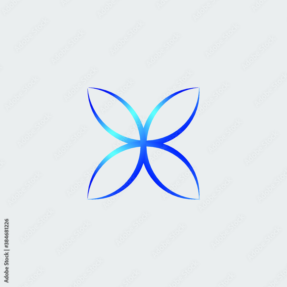 abstract flower logo