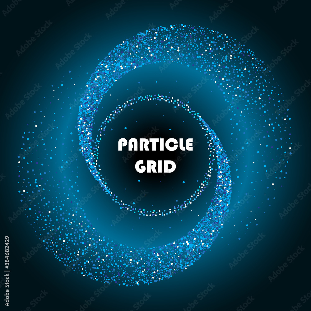 Gold glittering star dust circles. Twinkling ellipse on checkered background, vector illustration Gold glittering star dust circles. Twinkling ellipse on checkered background, vector illustration
