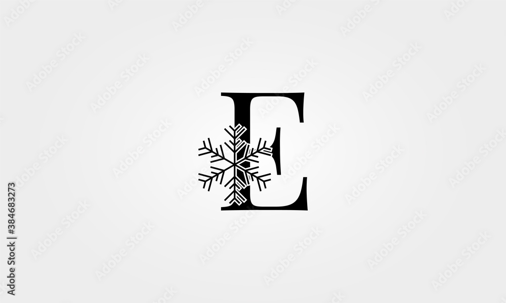 alphabet snow flake letter e alphabet snow flake letter e