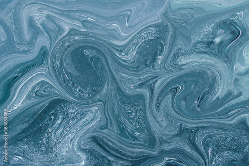 Abstract marmoreal background. Blue marble texture pattern.