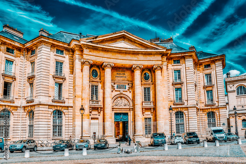 PARIS, FRANCE - JULY 08, 2016 : Pantheon-Sorbonne University , also known as Paris 1, is a public research university in Paris, France. photo