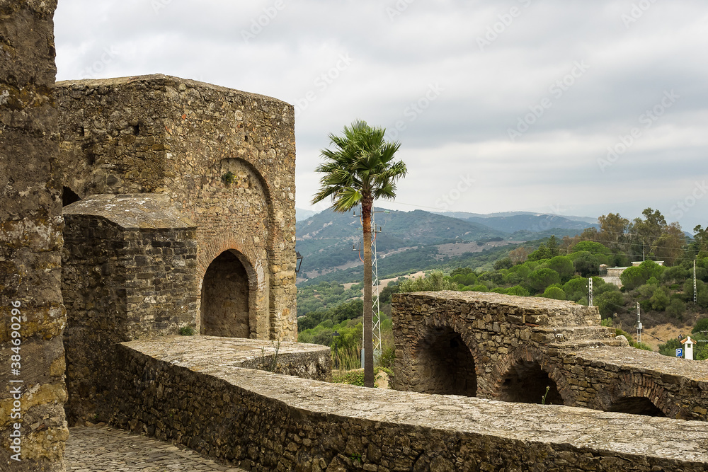 Medieval castle of Castellar de la Frontera, Old Castellar, Cadiz, Spain