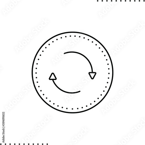 loading vector icon in outline