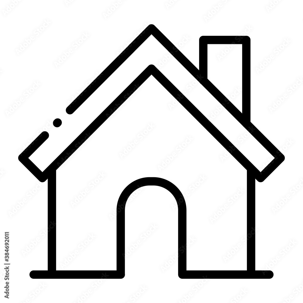 Pixel perfect thin minimal home house line icon Pixel perfect thin minimal home house line icon